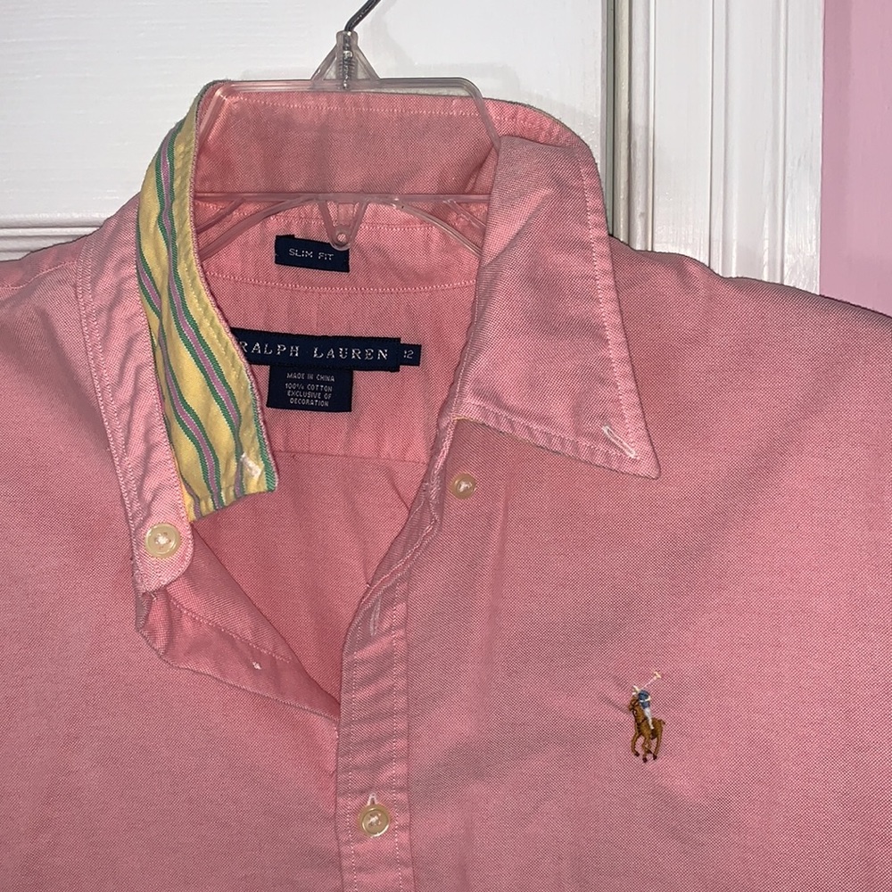 EUC Ralph Lauren Slim Fit Button Down Oxford - 12